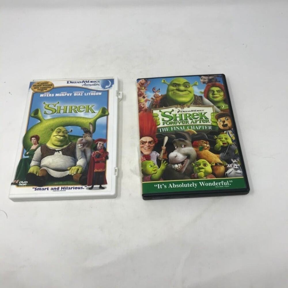 Shrek and Shrek Forever After DVDS